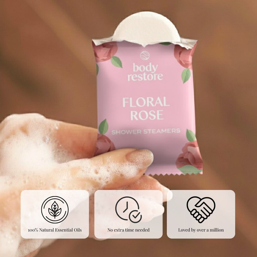 Shower Steamers alla Rosa Floreale - Scatola Regalo da 6