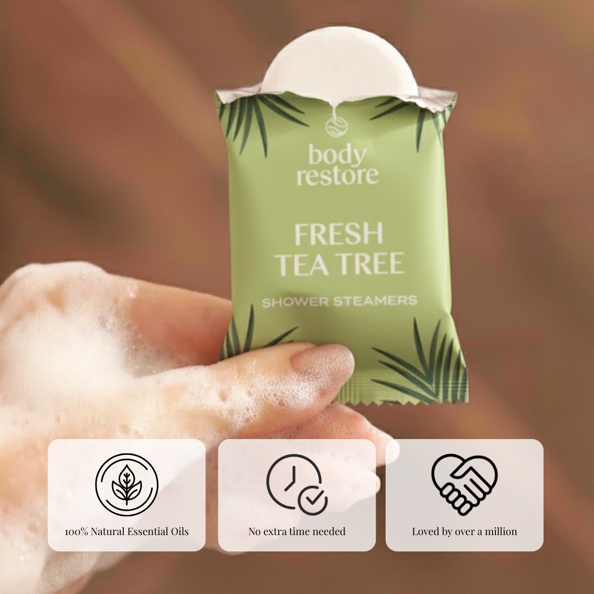 Shower Steamers al Tea Tree - Confezione da 15