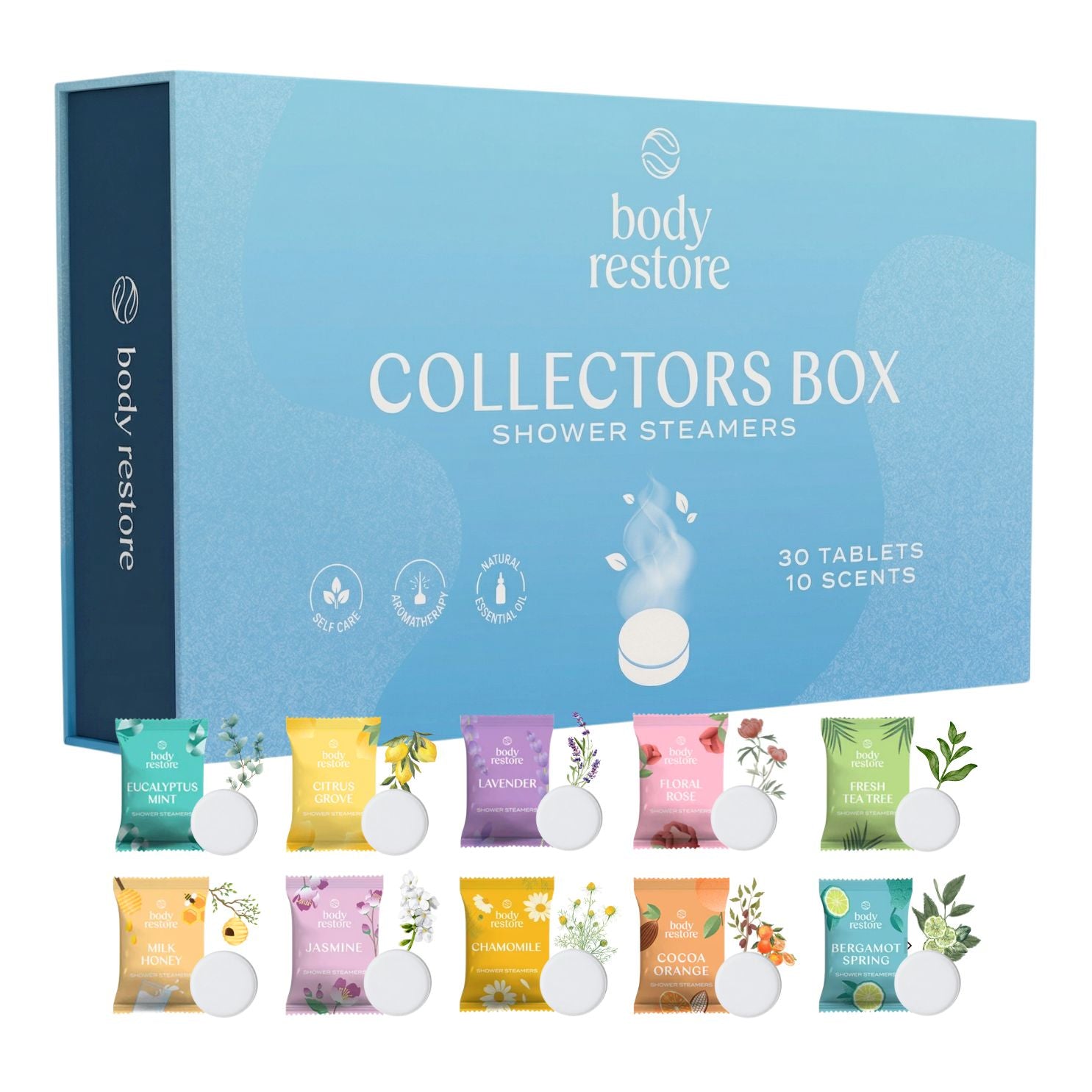 Scatola Collezione Aromaterapia - 30 Shower Steamers