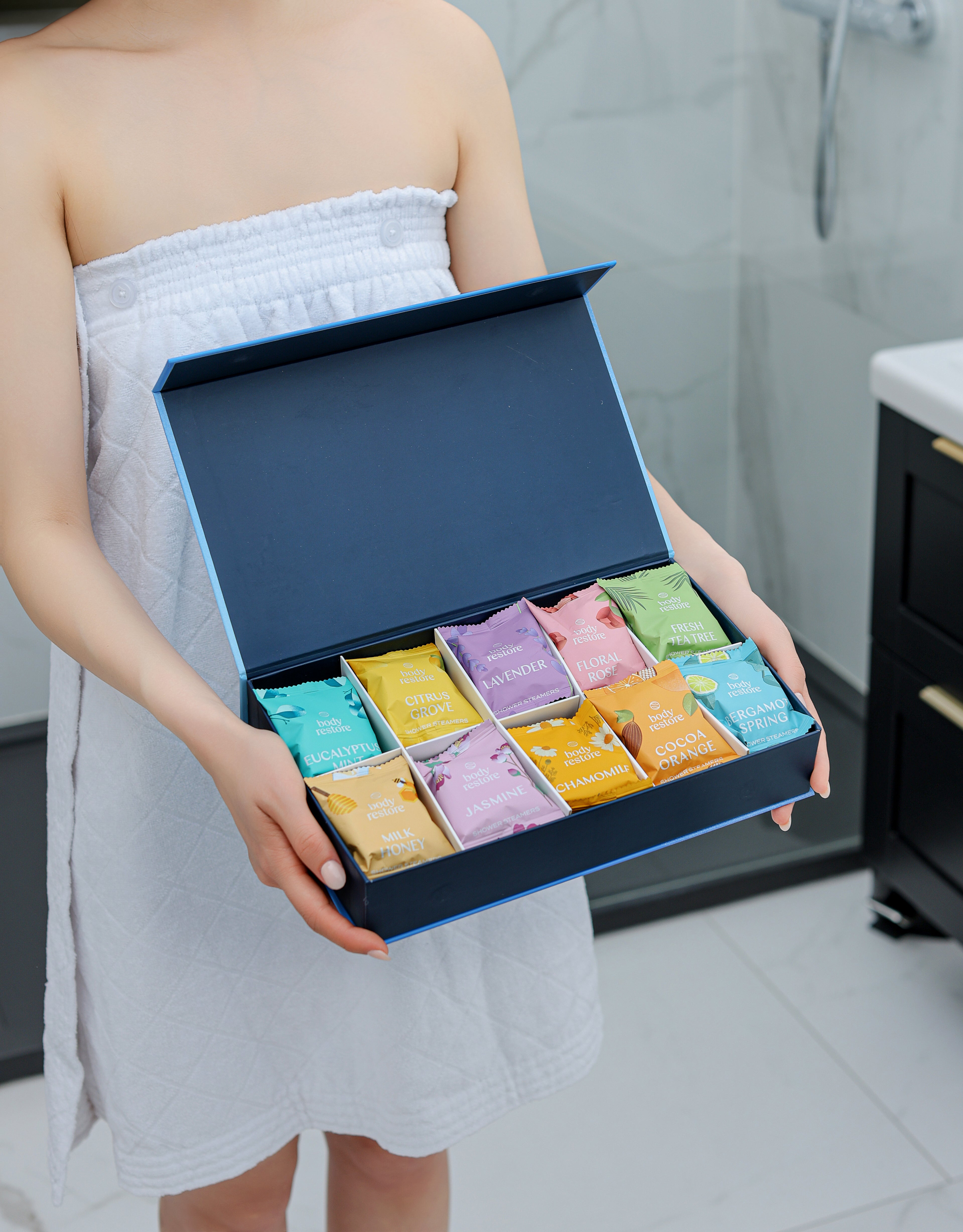 Scatola Collezione Aromaterapia - 30 Shower Steamers