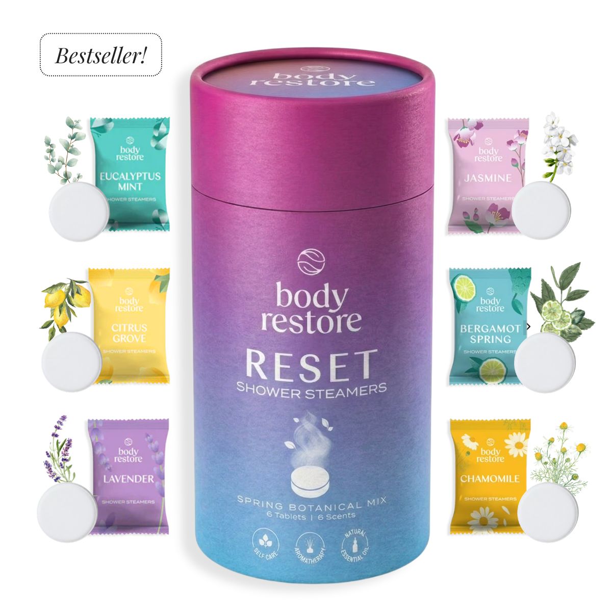 Shower Steamers Reset - Mix Botanico Primaverile
