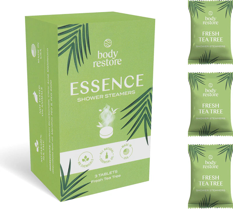 Shower Steamers al Tea Tree Fresco (confezione da 3)