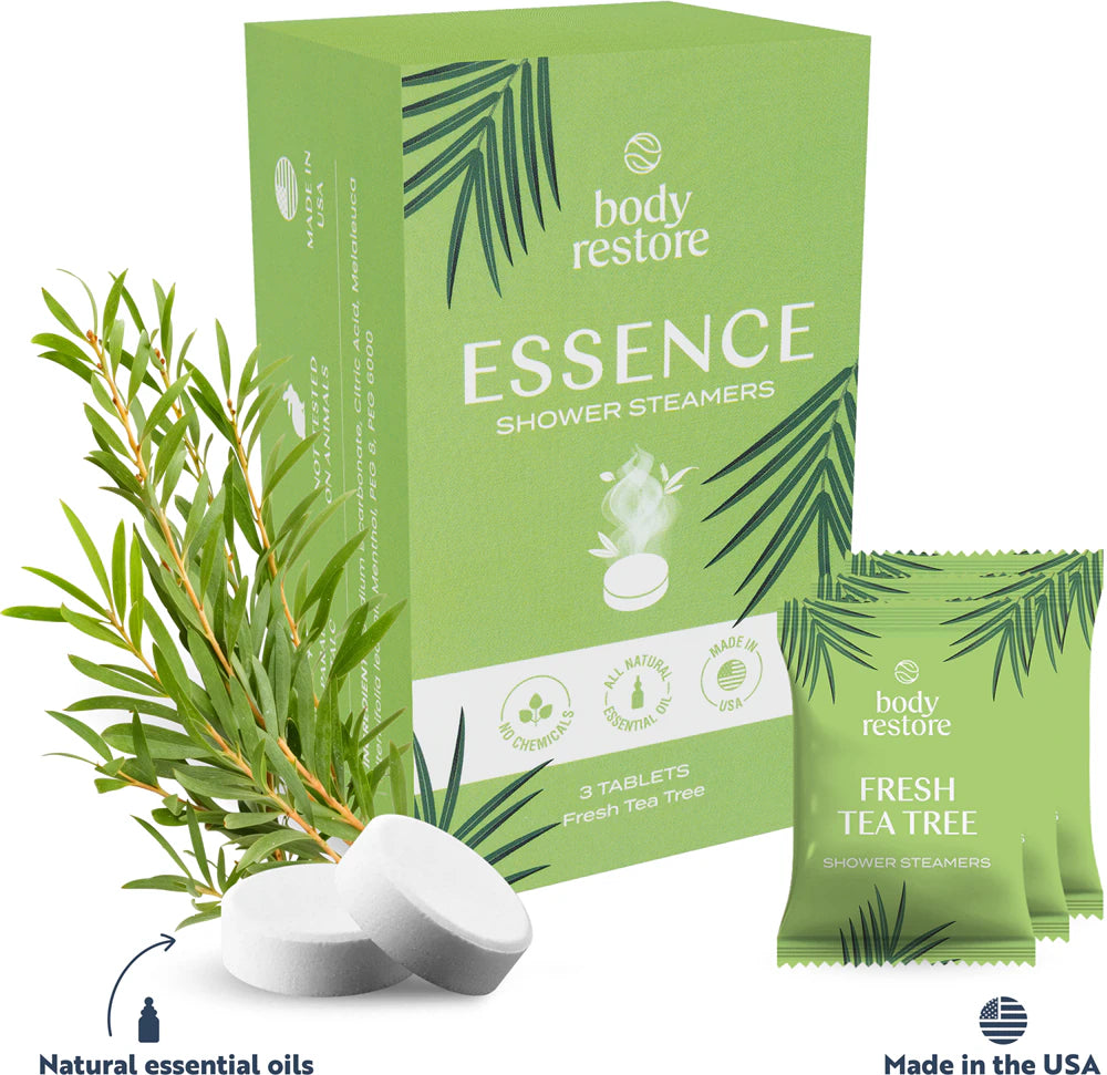 Shower Steamers al Tea Tree Fresco (confezione da 3)
